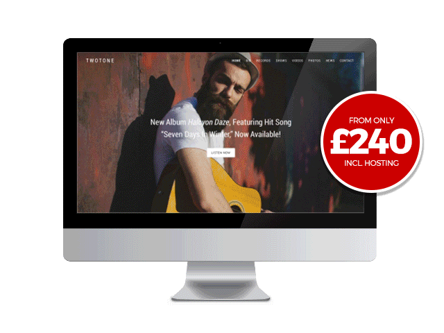 Band website from only £240